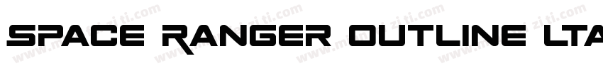 Space Ranger Outline ltalic字体转换